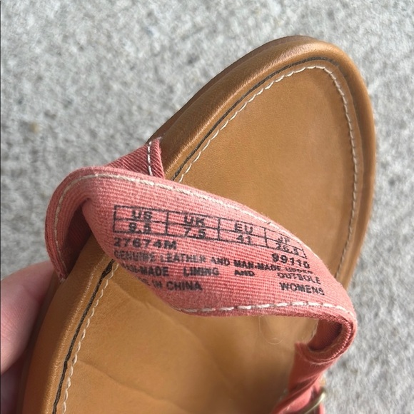 Timberland Earth Keeper Women's Sandals in Coral and Tan - Picture 7 of 9